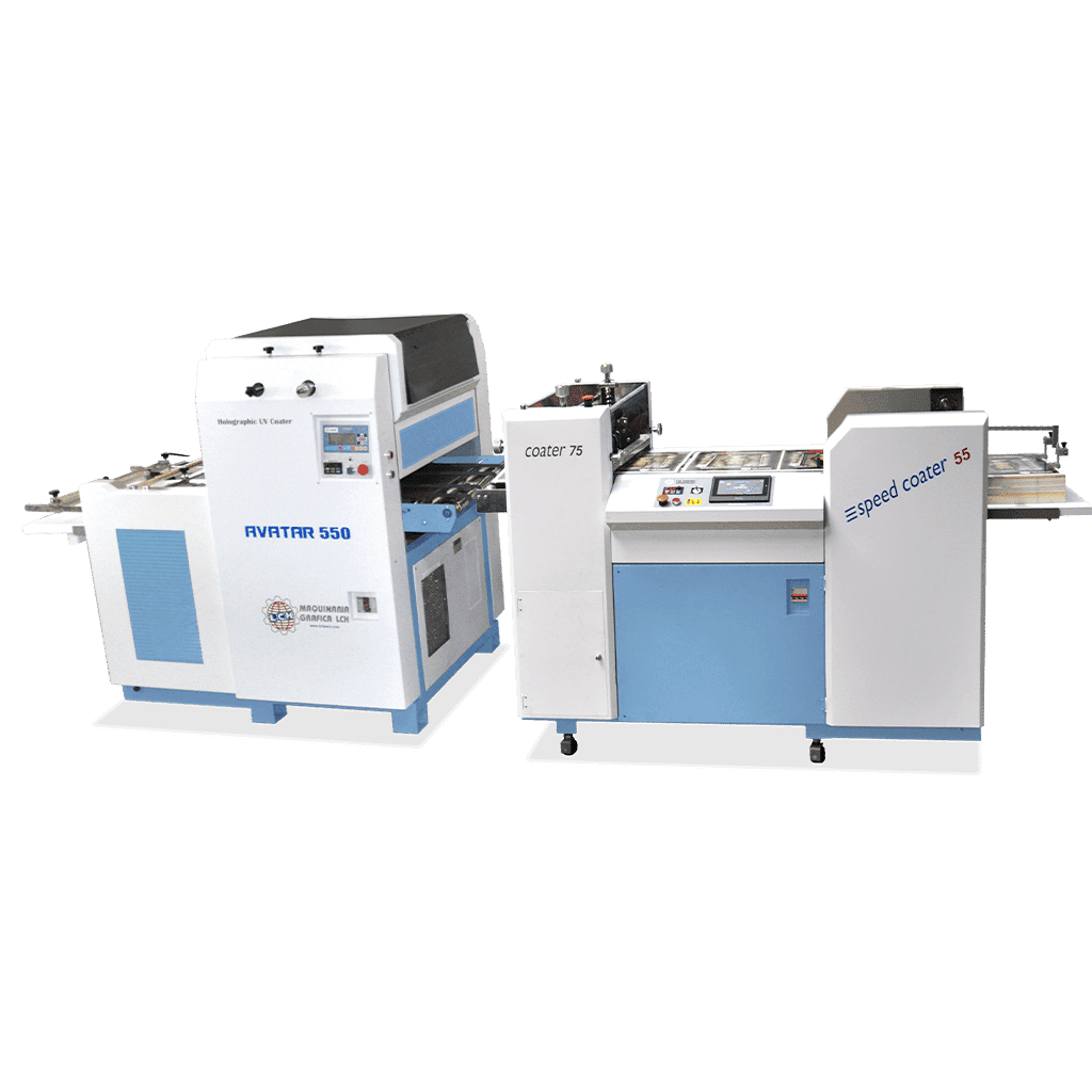 EQUIPO DE BARNIZADO UV HOLOGRÁFICO MOD. AVATAR 550 DP 55