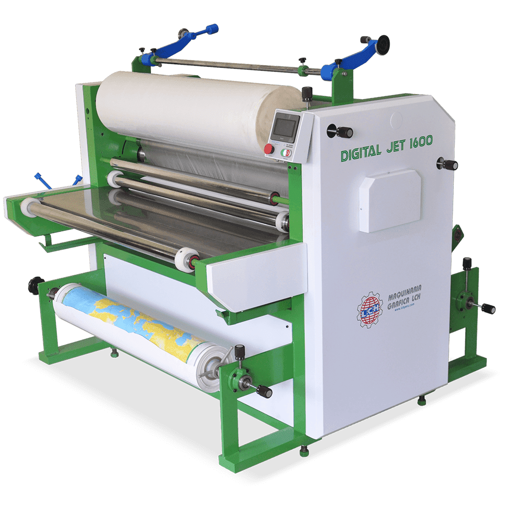 LAMINADORA TERMAL DE BANNER BOBINA A BOBINA ALTA VELOCIDAD MOD. JET DIGITAL 1200